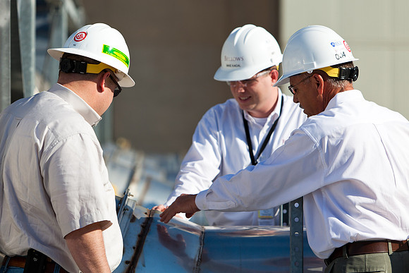 Bellows Men at work